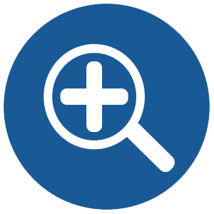 Icon of a magnifying glass